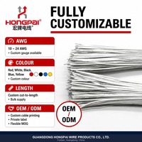 Fil en caoutchouc silicone HONGPAI UL3239, cuivre étamé, 24AWG à 10AWG, haute température, résistant aux flammes, FT1, RoHS, REACH, OEM, ODM, usine