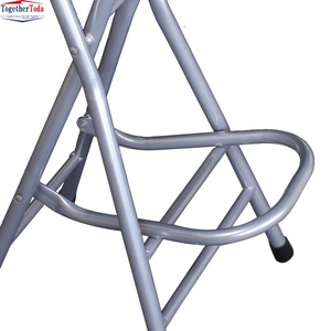 Chaise pliante portable à pieds hauts en plastique pour la pêche, le balcon, l'extérieur, confortable, avec repose-pieds, également utilisable comme chaise de prière musulmane - Product Image 6