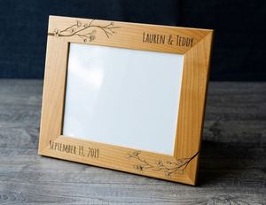 Wholesale Rustic Wooden Photo <b>Frame</b>, Engraved Decorative <b>Picture</b> Holder Home Ornament for Brand Promotion, Living Room & Bedroom - Product Image 3