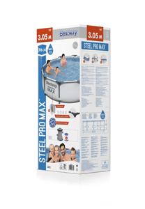 Fábrica al por mayor <span class=keywords><strong>Piscina</strong></span> Steel Pro MAX 56408 <span class=keywords><strong>Piscina</strong></span> sobre el suelo 3,05 M X 76 cm con bomba de filtro - Product Image 6