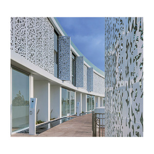 Vente en gros d'usine Design moderne avec panneau mural de <span class=keywords><strong>façade</strong></span> décoratif en aluminium découpé au laser - Product Image 4