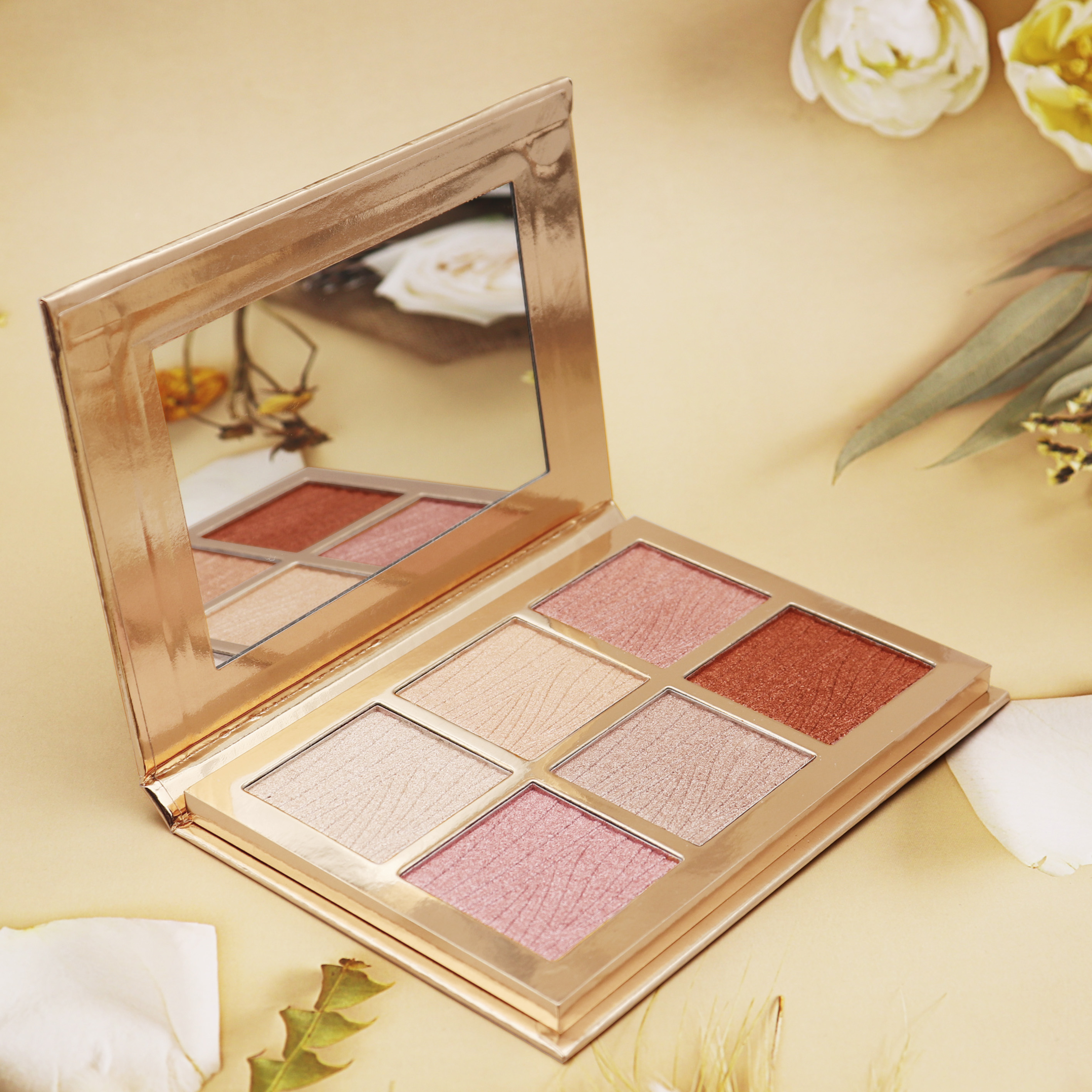 Косметика, 6 цветов, хайлайтер, пудра, Шиммер, частная марка, Хайлайтер для лица, макияж, контур, хайлайтер, палитра