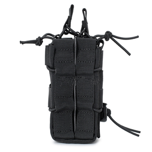 Bolsa de revista doble compatible con MOLLE para soporte de cinturón de fijación rápida de 2 capas de <span class=keywords><strong>9mm</strong></span>/5,56 con nailon duradero y diseño de liberación rápida - Product Image 5