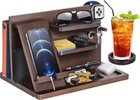 Hadiah untuk Pria yang Memiliki Segalanya, Tempat Ponsel Kayu Natal, Gantungan Kunci, Penyangga Dompet, Penyangga Jam Tangan, Organizer Meja Samping Tempat Tidur