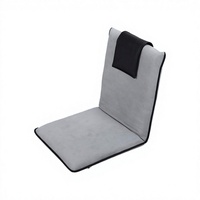Chaise lune Danlong, chaise de sol en métal durable avec dossier, réglable en 5 positions, portable et pliable, siège de méditation pour adultes