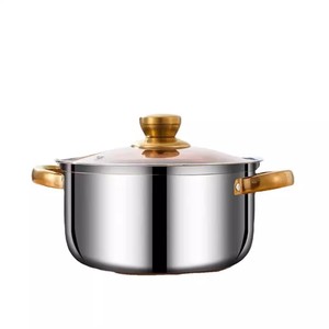 Stainless Steel Soup <b>Pot</b> 18Cm 20Cm With Lid <b>Induction</b> Compatible Food Grade Capacity 1.1L 2L Household Cooking <b>Pot</b> - Product Image 3
