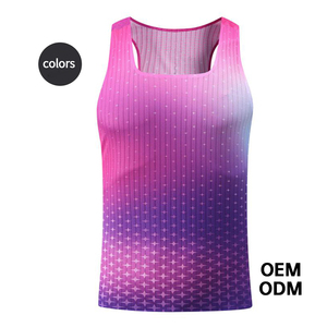 เสื้อกั๊กวิ่งมาราธอนแบบไร้ตะเข็บ น้ำหนักเบา ระบายอากาศได้ดี สำหรับผู้ชายและผู้หญิง เสื้อผ้ากีฬาฤดูร้อนแบบสั่งทำพิเศษ - Product Image 5