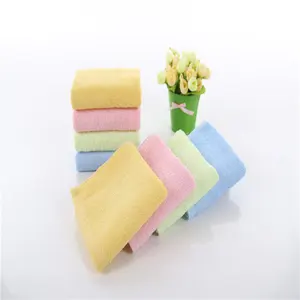 High Absorbent Bamboo Square Towels 500gsm Terry loop cloth cleaning drying wash cloths for kids Bamboo Fiber Dish Towel