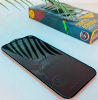 Protection d'écran de confidentialité 28 degrés pour iPhone, pare-chocs avec airbag, protection d'écran en verre trempé 0,4 mm, protection de téléphone avec écran de confidentialité