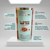 Film d'emballage souple en rouleau en plastique laminé thermoscellable personnalisé de qualité alimentaire OP+MPET+CP, film d'emballage en rouleau d'aluminium