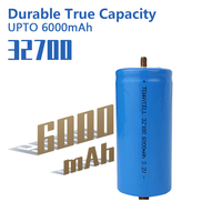 Batterie rechargeable haute puissance 3,2 V 6000 mAh IFR 32650 Lifepo4 certifiée CE, 2000 cycles pour pack de batteries