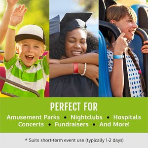 สายรัดข้อมือกระดาษไทเวคพิมพ์ลายตามสั่ง สำหรับคอนเสิร์ตดนตรี ทนทานต่อการฉีกขาด สายรัดข้อมือไทเวคดูปองท์ สำหรับงานปาร์ตี้ ใช้สำหรับระบุตัวตน - Product Image 3