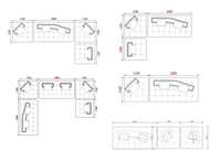 Modulares Italienisches Minimalistisches Stoffsofa Erweiterbar Wandelbar Villa Tiefgründige Anpassung Möglich Moderne Wohnzimmermöbel