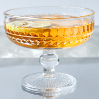 Verres à cocktail en cristal vintage personnalisés en gros, design classique européen moderne, verre à cocktail pour mariage