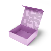 Boîte en carton rigide pliable avec conception et dimensions personnalisées pour l'emballage de marchandises promotionnelles de marque en gros