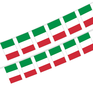 Drapeaux de France en polyester imprimés numériquement en gros, bannières pour événements, décoration de bars, guirlandes de fanions carrés, exportation mondiale ZF - Product Image 1