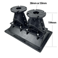 Fabricant professionnel de haut-parleurs à réseau linéaire, fournisseur d'accessoires pour haut-parleurs, cornet à double gorge pour réseau linéaire, angle 330*195mm