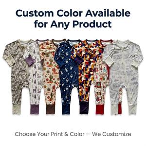 Monos de bebé personalizados con estampado, 0-24 <span class=keywords><strong>meses</strong></span>, con pies y manos plegables, 100% algodón, cómodos, con cremallera bidireccional, ecológicos. - Product Image 3