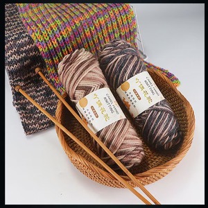 Rouleaux de fil fantaisie en <span class=keywords><strong>laine</strong></span> teinte multicolore de 100 g, mélange de <span class=keywords><strong>laine</strong></span> et d'acrylique, tricot à la main, crochet, couture, antistatique, écologique - Product Image 4