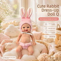 Poupée Reborn réaliste en silicone solide de 20 cm (8 pouces), toucher doux, jouet de collection pour bébé réaliste