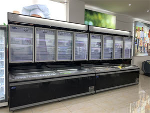 Congélateur combiné à grande capacité avec refroidisseur à affichage supérieur, congélateur commercial profond pour hypermarché, viande - Product Image 2