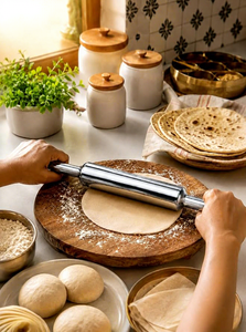 Rouleaux à pâtisserie en acier inoxydable de qualité professionnelle, écologiques, lavables au lave-vaisselle, pour la pâtisserie et la confection de pâtes. - Product Image 5