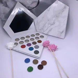 fundy makeup custom 18 holes diamond shaped marble eyeshadow palette