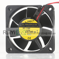 Ventilador de refrigeración original 0.19A 6025 60X60X25MM 6CM de 2 cables con doble rodamiento de bolas AD06024XB257000