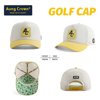 Casquette de baseball imperméable en PVC avec logo personnalisé OEM, 5 panneaux, performance laser, chapeau de golf à corde pour hommes surfistes