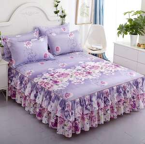 ชุดผ้าปูที่นอนคิงไซส์สั่งทำขายส่ง 3 ชิ้น ลายพิมพ์ทันสมัย พร้อมผ้าคลุมเตียง จัดส่งถึงบ้าน ราคาโรงงานจากจีน - Product Image 4