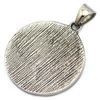 Dernier design classique pendentif amulette boussole Viking gravé en argent en acier inoxydable avec placage argent antique