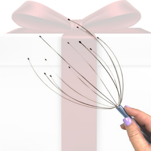 Venta caliente 20 masajeador de cuero cabelludo Antiestrés con mango de acero inoxidable herramienta de relajación de cabeza con logotipo privado personalizado - Product Image 2