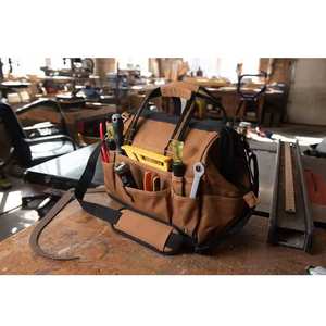 Sac de transport professionnel de haute qualité pour électriciens, organisateur robuste, étanche, rangement d'outils avec bandoulière réglable - Product Image 6