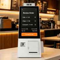 Kiosque de paiement en libre-service de 15,6 pouces avec écran tactile et terminal de point de vente pour la vente au détail, les restaurants et les centres commerciaux avec lecteur de carte NFC