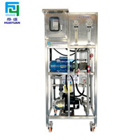 Dessalinisateur d'eau de mer portable avec pompe à réservoir sous pression et PLC, garantie 1 an, productivité 100L/heure