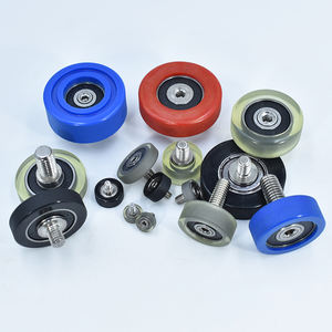 Roue en caoutchouc revêtue de polyuréthane de 10 mm, 20 mm, 25 mm, 30 mm, 35 mm, 40 mm avec M3, M4, M5, M6, M8, M10 avec 606, 608, 626 ZZ RS - Product Image 1