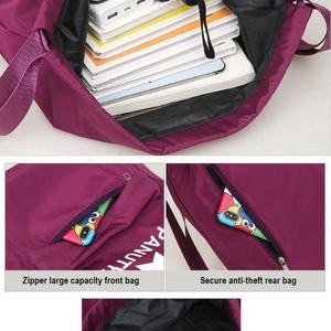 Sac à dos de sport unisexe personnalisé avec logo, imperméable, pour fitness et activités de plein air, sac à cordon antivol promotionnel en polyester uni - Product Image 3