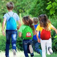 Hoge kwaliteit 210d en 420d polyester sport rugzak met commercieel logo, goedkope custom print, trekkoordtas, full color