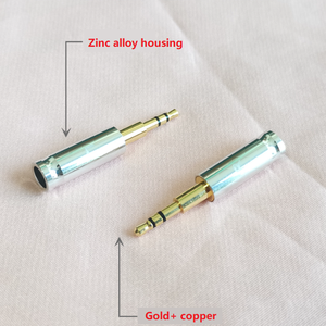 <span class=keywords><strong>2</strong></span> 件/对 L R 新款长型迷你 <span class=keywords><strong>2</strong></span>.5 毫米立体声插头 镀金 <span class=keywords><strong>2</strong></span>.5 毫米 3 极插头 - Product Image 2