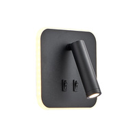 Lampe murale LED en fer minimaliste moderne pour chambre à coucher, hôtel, salon - Lampe de lecture de chevet