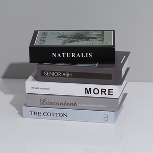 Marchio di moda eco-friendly libri di carta decorativa falsa copertina rigida libro per la casa Hotel caffetteria camera decorazione per la laurea pasqua - Product Image 5