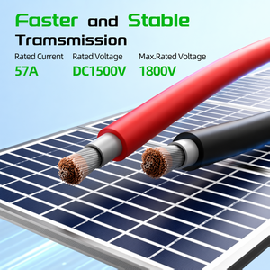 Cable de Extensión para Panel Solar Maxsolar, 50/100M, Negro/Rojo, 4mm (12AWG), Cables Eléctricos de Cobre Estañado PV, IP68, para Exteriores y Hogar - Product Image 6
