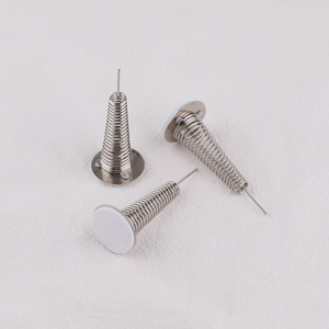 Support conique en métal à base de ressort pour artisanat, accessoires de décoration DIY, plaqué or et argent - Product Image 5