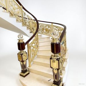 Golden Corridor Balustrades &amp; Handrails Step Staircase Stainless <strong>Steel</strong> Balcony Balustrade <strong>Railing</strong> - Product Image 4