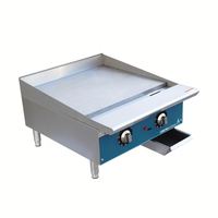 Grill de table au propane Core Pro 2 brûleurs, plaque plate Teppanyaki, barbecue, plaque de cuisson en acier inoxydable 430, 60000 BTU