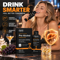 OKTW Pré-alcoolique Liquide Probiotique avec Extrait de Chardon-Marie et Complexe B – Complément pour l'Équilibre Intestinal et la Détoxification