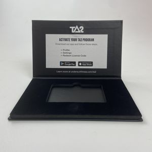 Scatola di carte VIP Business di credito nero su misura con fodera in spugna calamita confezione regalo Logo stampato e goffratura con laminazione opaca - Product Image 5
