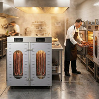 Armoire de séchage rotative commerciale 360° en acier inoxydable suspendue 220V avec garantie 1 an pour saucisses et grains de café