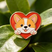 Broches en métal créatives et mignonnes en forme de chien, badges personnalisés en émail souple pour chiots, cadeaux pour les amoureux des animaux, événements et boutiques de détail
