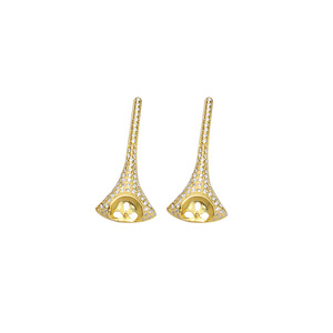 Pendientes de Plata S925 con Borla Larga en Forma de L, Cadena de Cinturón para Mujer, Pendientes Versátiles, Componentes de Joyería con Perlas - Product Image 5